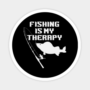 Fishing Is My Therapy - Fisher Magnet